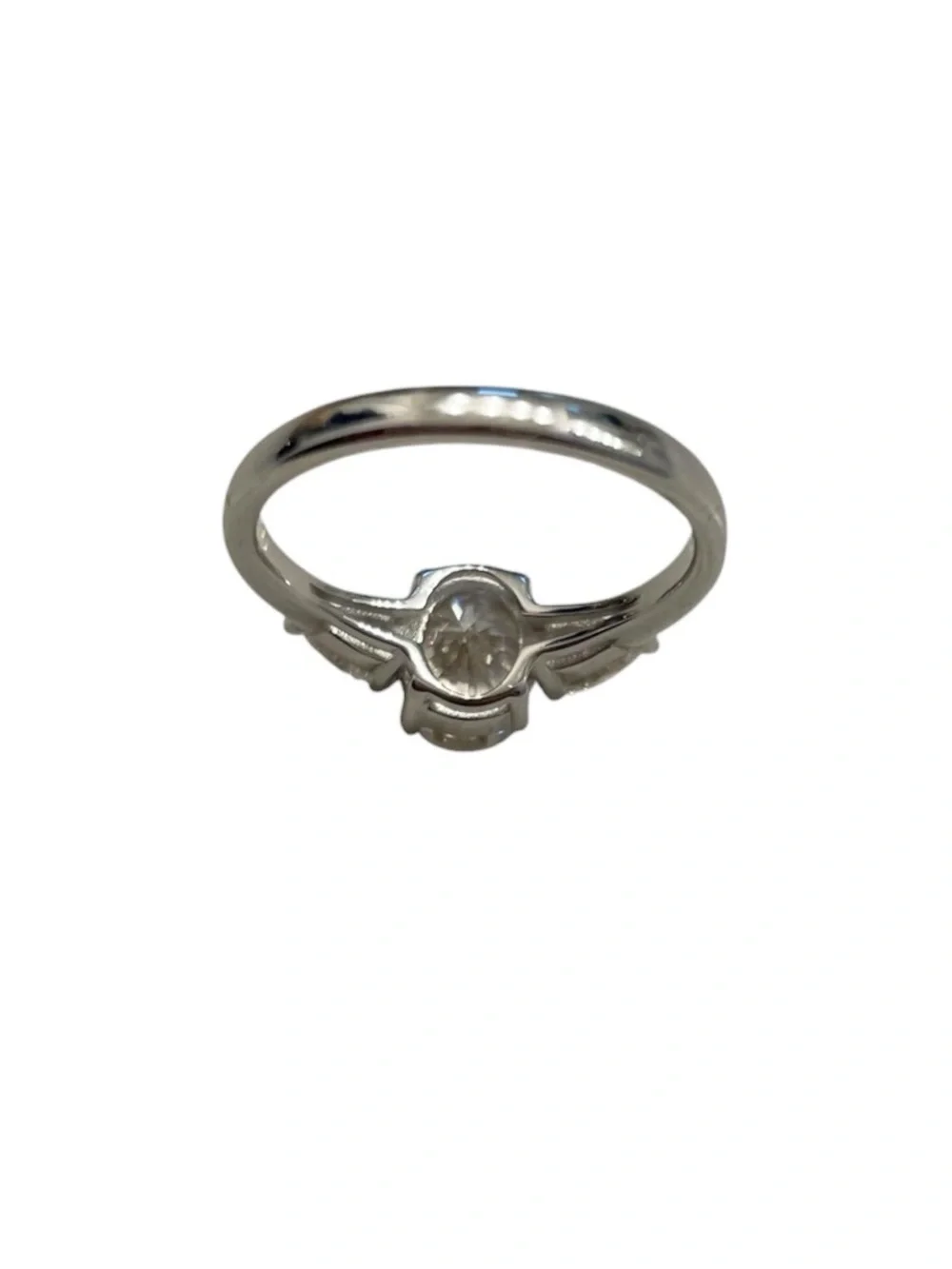 LANCHARMED 1.9 CT Moissanite Sterling Silver Diamond Engagement Ring Size 6